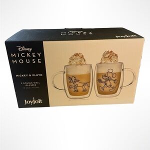 Jolt Disney Mickey‎ Mouse Double Wall Glasses